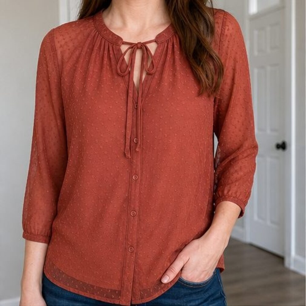 Rust Cami Blouse - Picture 2 of 6